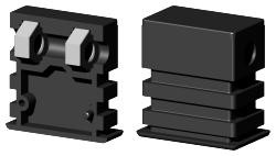 Schraubverbinder für Rechteckrohr 3D1BV40X25X1.5M8/2