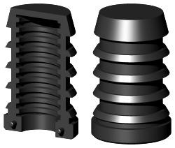 Gewindestopfen für Rundrohr RL38X1.5T24/15